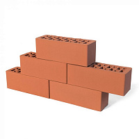 Облицовочный кирпич КРАСНЫЙ гладкий 0,9 NF