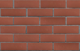 Клинкер фасадный темно-красный Эдинбург гладкий