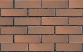 Кирпич лицевой пустотелый светло-коричневый флэш гладкий