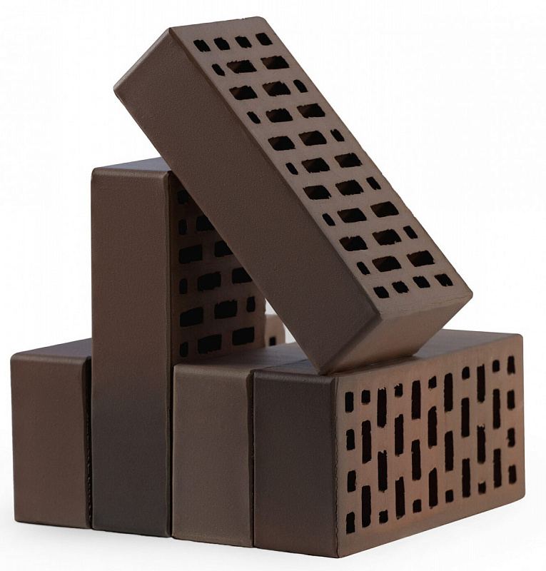 Тверской облицовочный кирпич одинарный 1НФ баварская кладка флэш Амур гладкий